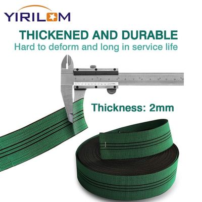 Customizado Verde 7cm Stretch PP Sofa Cinturão Banda de borda 5cm Tapete Mobiliário Sofá Cinturão elástico