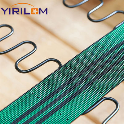 Sofá Webbing Sofá elástico verde cinto de fita Materiais do sofá Alta resistência à abrasão