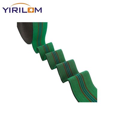 1.4mm-1.5mm espessura Sofa Webbing Material de borracha de polipropileno em cor verde para suas necessidades