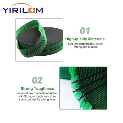 Customize 50mm Largura Acessórios de costura Banda elástica mais espessa Sofá Webbing Tapete de borracha de estofamento para madeira