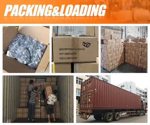 Meio revestido de plástico 4-buracos revestido de zinco Clip de mola para firme gancho Sofá molas em forma de cobra