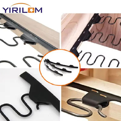 Acessórios de sofá personalizados Sofá preto de PVC Zig Zag Spring 10cm 12cm Plástico Zig Zag Springs