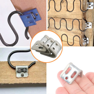 Acessórios de sofá duráveis Grampos de mola de 4 buracos com espessura de 0,8 mm/1,0 mm