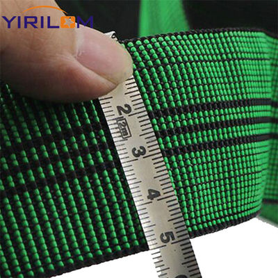 Fabrica direta 50mm verde elástica corda de teia para mobiliário de estofamento volta sofá