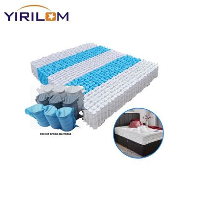 China Fabricante de colchões brancos com bobinas de bolso de mola duráveis