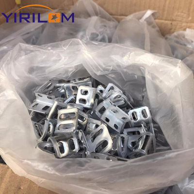 Acessórios de maquinário de sofá Zigzag Spring Sofa Metal Clips 4 Holes Spring Clips