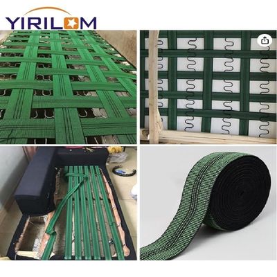 Acessórios de móveis Cor verde 50 mm Cintos elásticos para sofá