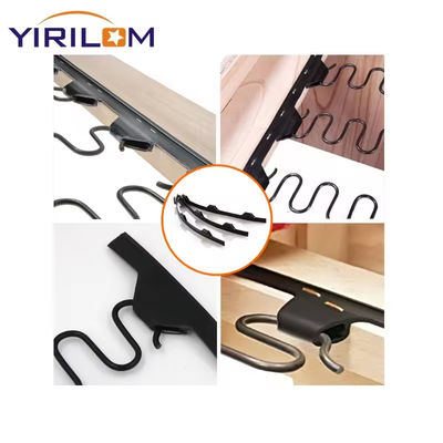 Sofá Clip Strips de cor preta para o sofá Hardware 12cm Acessórios de móveis