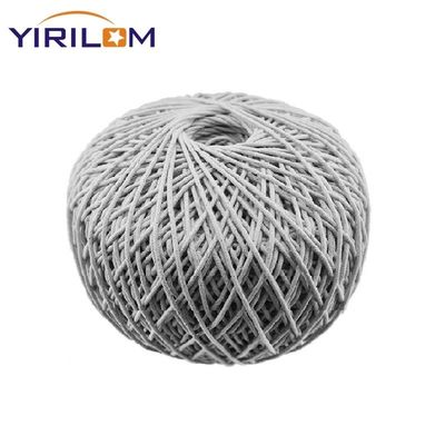 China Fabricante de material de linha Cordas de algodão personalizadas 3mm espessura cinza natural de algodão artesanal