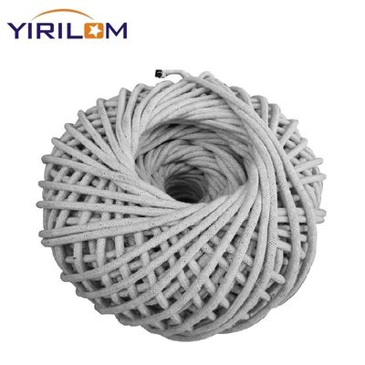 China Fabricante de material de linha Cordas de algodão personalizadas 3mm espessura cinza natural de algodão artesanal