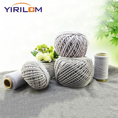 China Fabricante de material de linha Cordas de algodão personalizadas 3mm espessura cinza natural de algodão artesanal