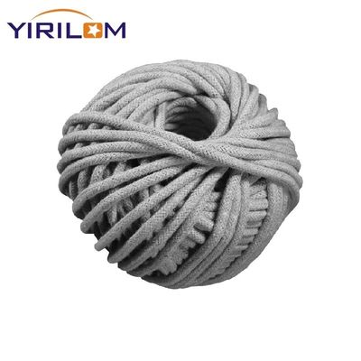 China Fabricante de material de linha Cordas de algodão personalizadas 3mm espessura cinza natural de algodão artesanal