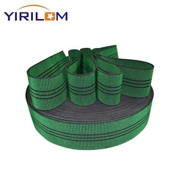 Fabrica direta 50mm verde elástica corda de teia para mobiliário de estofamento volta sofá