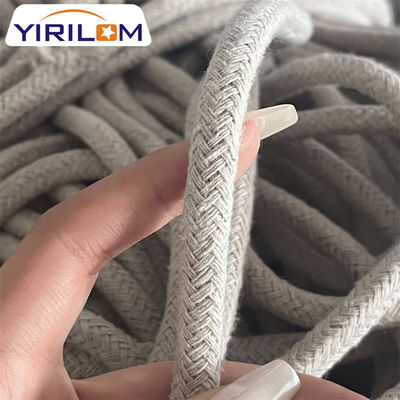 Venda a retalho de acessórios de cordão de tubulação de algodão natural de 4 mm para móveis