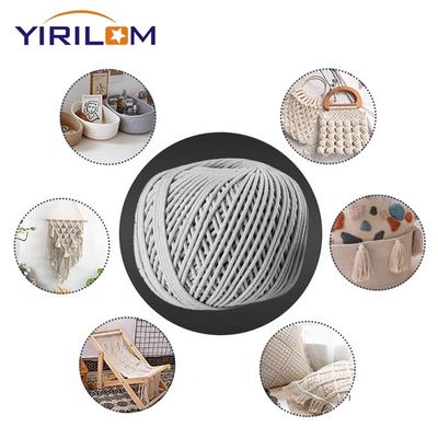 Venda a retalho de acessórios de cordão de tubulação de algodão natural de 4 mm para móveis