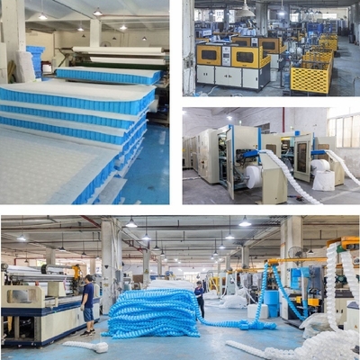 King Size Pocket Spring Mattress Unit 1.8mm Wire de aço 5.5 voltas