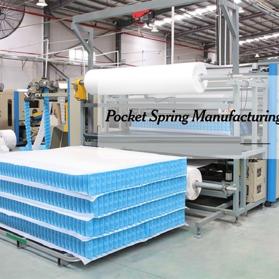 King Size Pocket Spring Mattress Unit 1.8mm Wire de aço 5.5 voltas