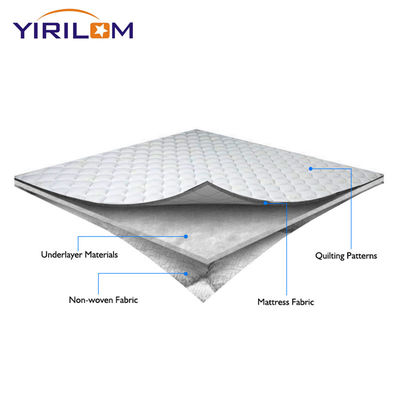 Bom preço Quilting de colchão de cama de tecido de poliéster de alta densidade Quilting de malha on-line