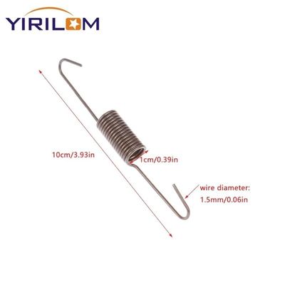 Gancho de equilíbrio de arame de aço e pinça de fixação de mola com 1,5 mm de diâmetro e 97 mm de comprimento para acessórios de móveis