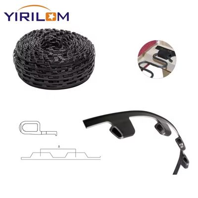 Bom preço 200m de comprimento de rolamento Sofa Faixa de fixação de plástico com material de nylon e PP para distância de nós de 10cm, 12cm, 15cm on-line