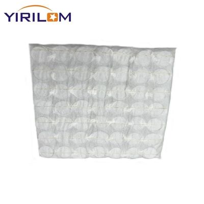 Custom 18x18x4 polegadas White Sofa Pocket Spring com fio de aço de alto carbono para suporte direcionado