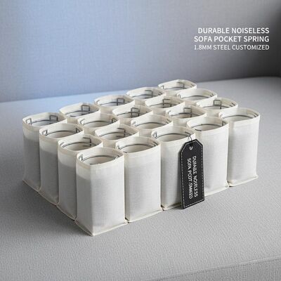 1.8mm de aço silencioso respirável Sofa Pocket Spring para customização de almofada de sofá