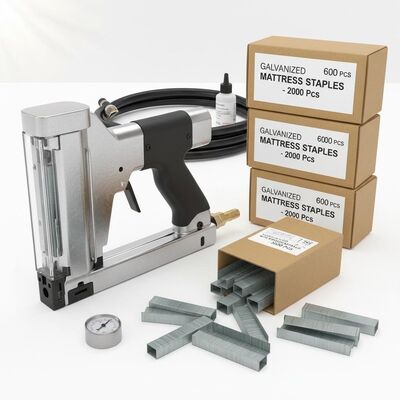 Bom preço Acessórios para colchões galvanizados com arma pneumática para molduras de móveis - 6000pcs/cnt Embalagem on-line