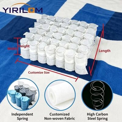 1.8mm espessura Mini Pocket Spring Unit com bobina individual e fio de aço de alto carbono para suporte de sofá