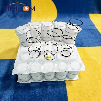 Unidade de mola de bolso para sofá de tecido branco 80gsm com bobina independente durável e altura de 6cm-12cm