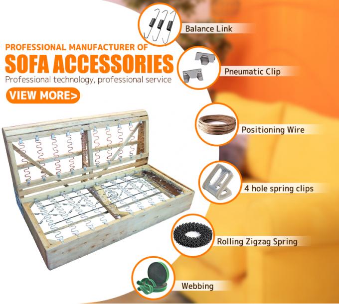 Acessório de móveis OEM 2.0mm fio de moagem de papel fio de fixação para sofá Zig Zag Spring 2