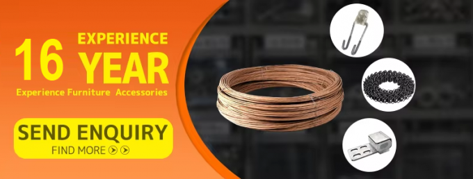 Acessório de móveis OEM 2.0mm fio de moagem de papel fio de fixação para sofá Zig Zag Spring 13