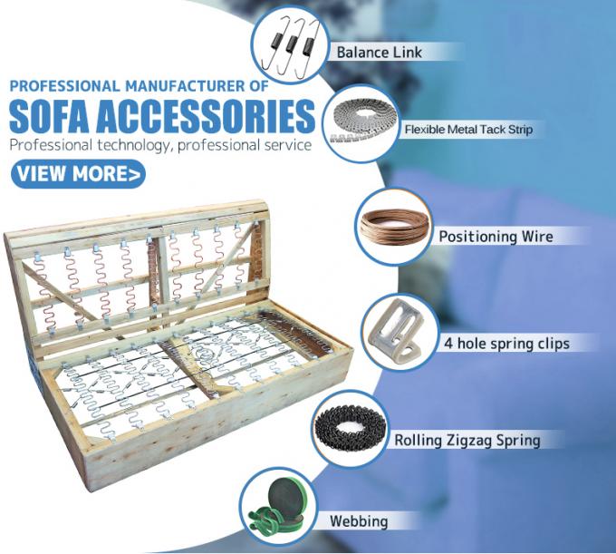 Melhor balanço de fio de aço de qualidade gancho Zigzag Spring fixação clip para sofás 2
