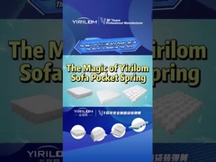 Sofá Sistema de bobina de moagem envolto individualmente Sofá personalizado Moagem de bolso