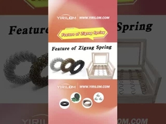 Tamanho personalizado Tinta preta 3,6 mm Acero Tapete redondo Sofá Zigzag Primavera