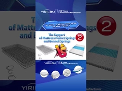 Reforço de quatro lados de posicionamento de suporte de bobina de bolso molas para colchão de móveis