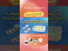 4 buracos Sofá Primavera Sofá Metal Plástico Composto Clips para Mobiliário Zigzag Primavera