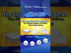 Fabricante de molas ensacadas para sofás por atacado, molas ensacadas de 4 polegadas de altura usadas para sofás