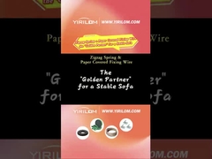 Mobiliário de fábrica 3,8 mm Sofá rolante Cama Primavera fio Zigzag Primaveras