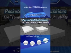 Twin Vibrant White Pocket Spring Produto de Primavera de Sofá de Bolso de Boa Qualidade